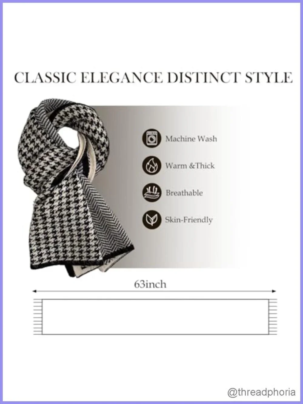 Unisex Lightweight Plaid Scarf Soft Neck Scarf Shawl Wrap for Travel Chilly